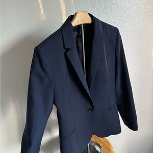 J crew Classic cinched waist Navy Blazer